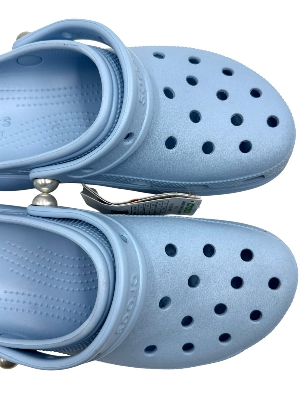 NWT Crocs Classic Platform Pearl Clogs Women’s Size 9 - Picture 6 of 16